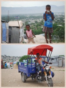 children from a camp in Delmas get a nutritious meal distributed to them each day