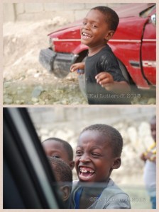 Children expess their excitment in seeing Carlos and Shanti!