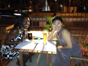 a lovely evening in Santo Domingo having dinner with Ms Hyangg