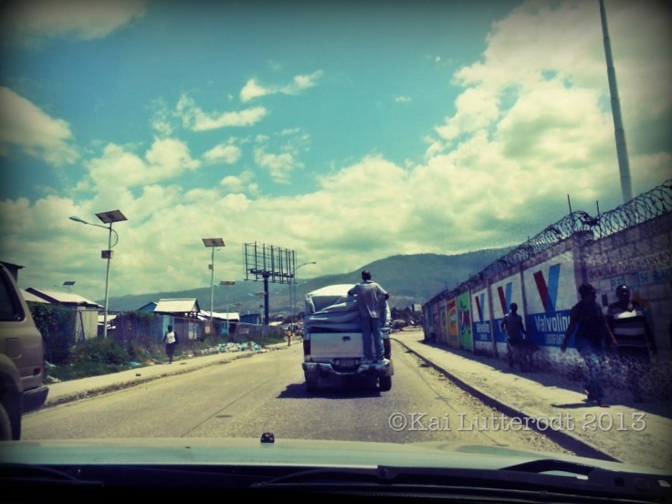 Risking his life, so that the truck won't be a target for gangs to steal the products worth over $5,000