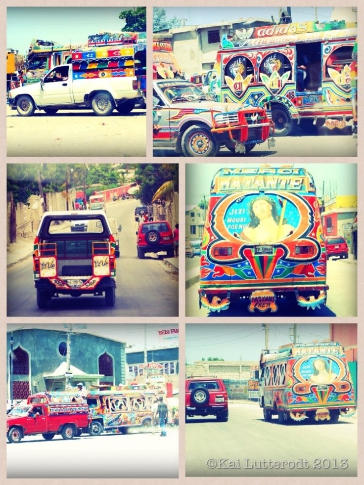 Spotting various colourful tap-taps around Port-au-Prince