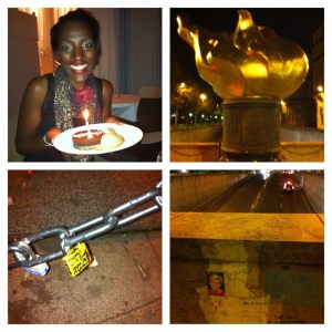 Birthday girl... Ended night paying respects to The People's Princess